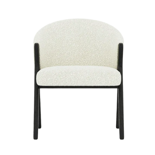 Chaise BISOU design moderne – Chaise tissu & bois