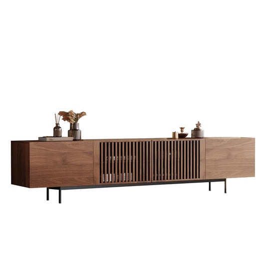 Meuble TV en panneaux de fibres Roanoke pour téléviseurs