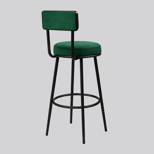 Tabouret VERSA | Tabouret de bar design noir en velours – Ryo Design