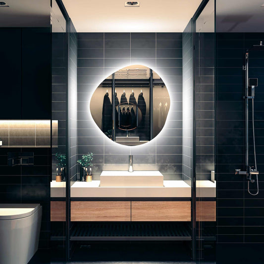 Miroir décoratif carré en laiton | Ryo Design