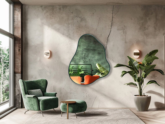 Miroir Décoratif Design | Cadre Noir, Doré ou Silver | Ryo Design