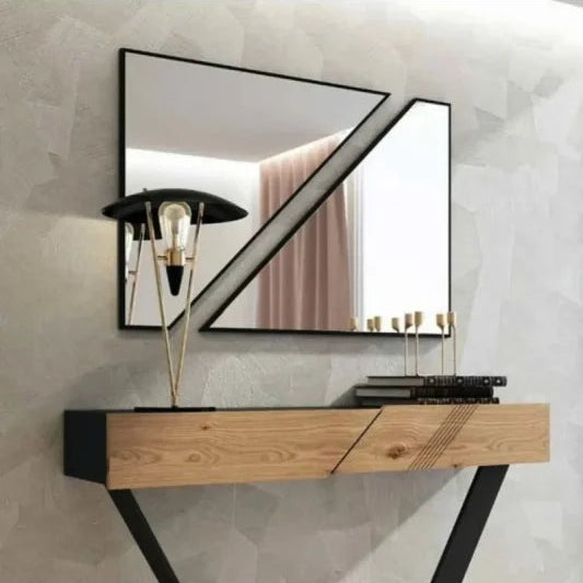 Miroir mural géométrique | Miroir design triangle irrégulier | Ryo Design