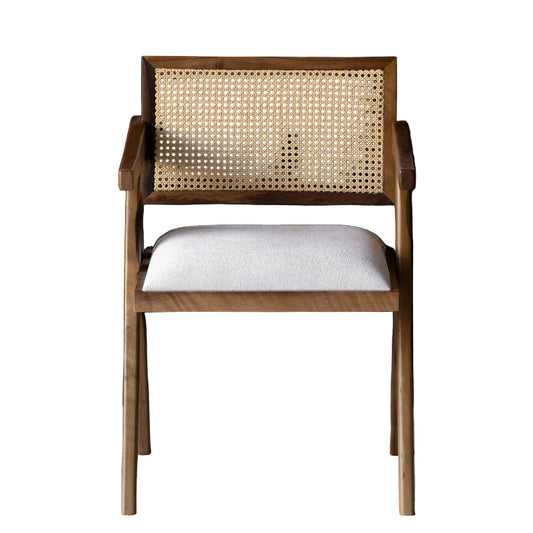 Chaise VELA en cannage naturel – Chaise salle à manger design