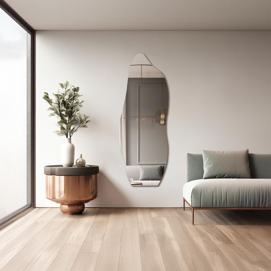 Miroir Décoratif Design en Laiton Doré | Miroir Mural Haut de Gamme | Ryo Design