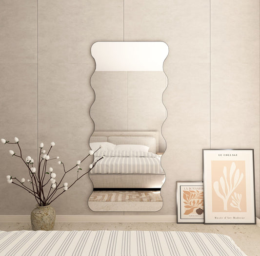 Miroir Décoratif Doré | Miroir Mural Design en Laiton | Ryo Design