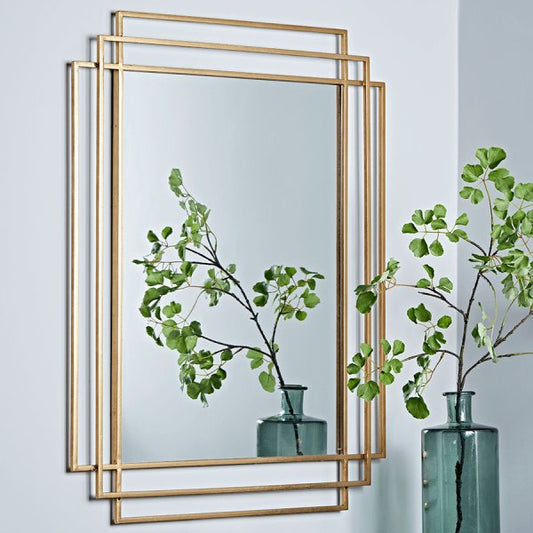 Miroir Salon Moderne Rectangulaire | Miroir Décoratif Métal | Ryo Design