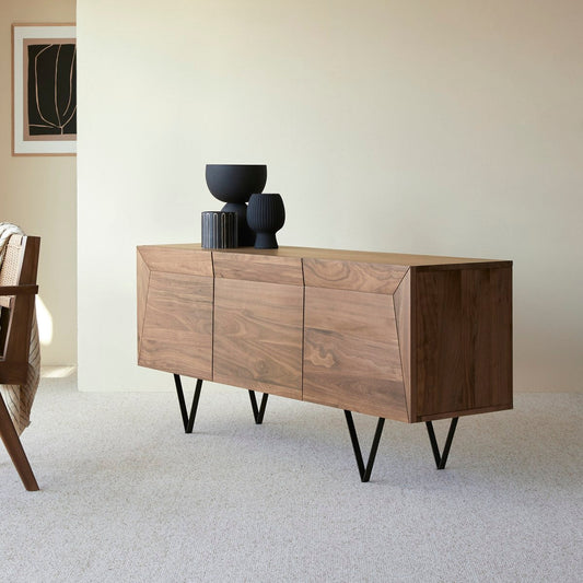 Buffet en Noyer 175 cm – Design Élégant et Contemporain | SOLVERA