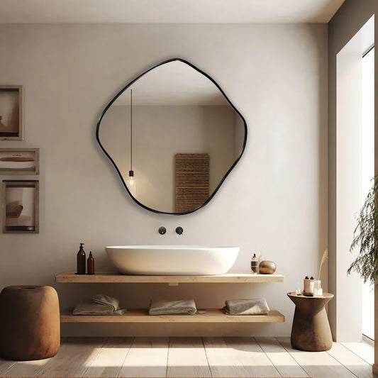 Miroir NORDE | Miroir asymétrique organique design | Ryo Design
