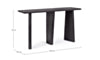 CONSOLE ZACATECAS 130X40 NOIR