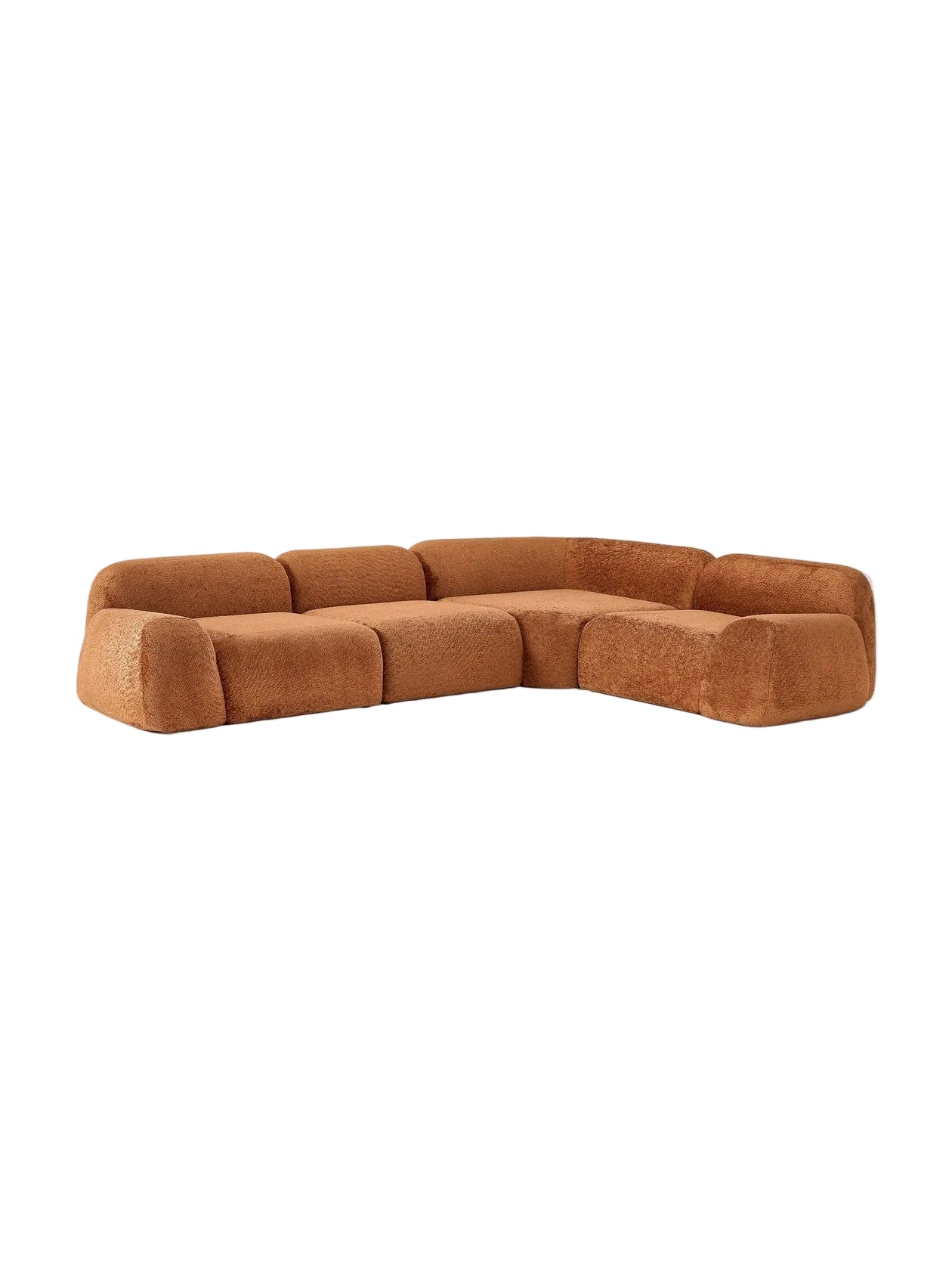 Canapé d’Angle MODENA brun caramel | Canapé design contemporain – Ryo Design