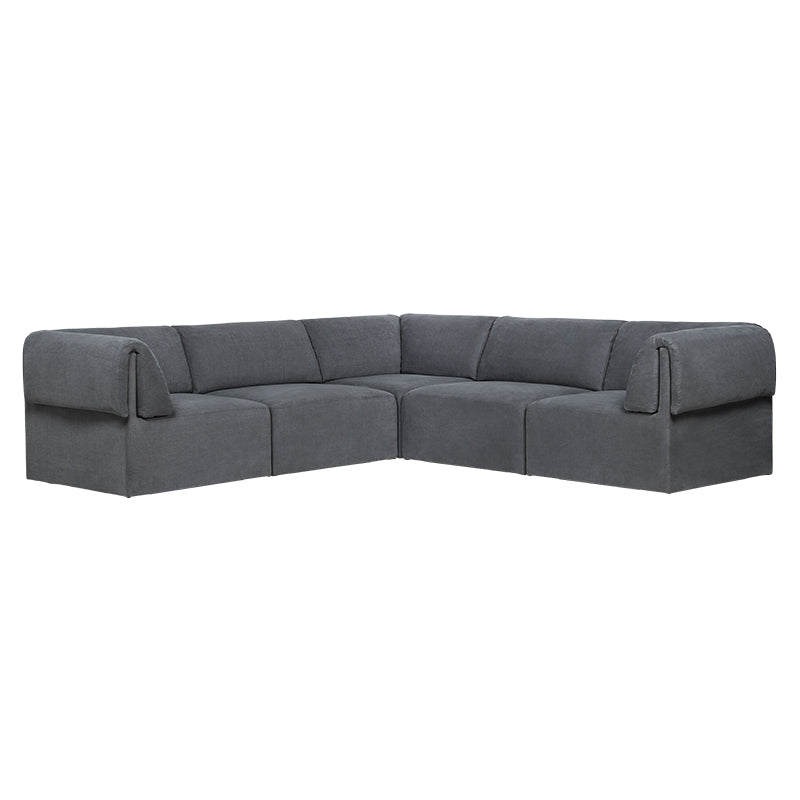Canapé d’Angle WONDER gris | Canapé moderne structuré