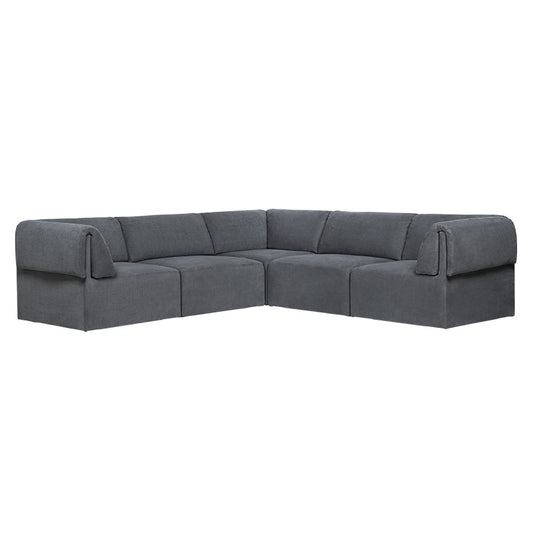 Canapé d’Angle WONDER gris | Canapé moderne structuré