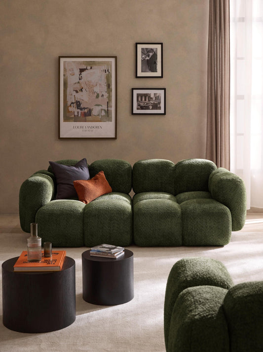 Canapé LUNARA vert olive | Canapé design contemporain
