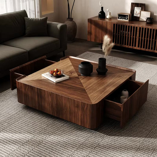 NORIA | Table basse carrée en noyer | Ryo Design