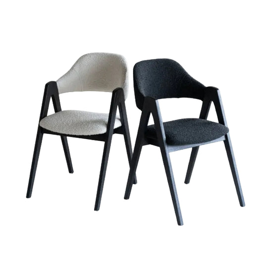 Chaise WOODEN en bois massif et tissu – Chaise design moderne