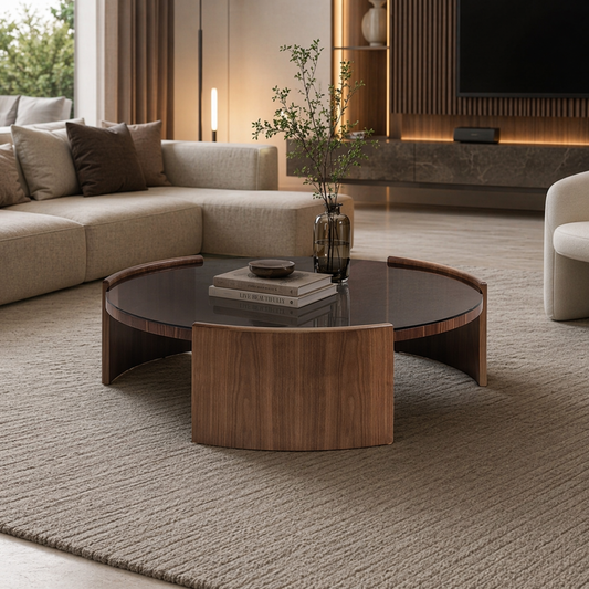Table basse LORVIA | Table basse design en verre, céramique | Ryo Design