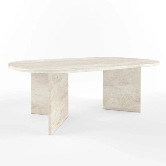 Table basse en travertin CAVALO | Table basse design en pierre naturelle | Ryo Design