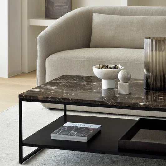 Table basse LYRA | Table basse en marbre de Carrare | Ryo Design