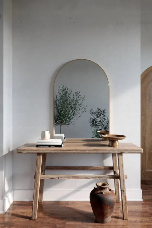 Miroir Courbé Lina | Miroir Arche Doré Design | Ryo Design