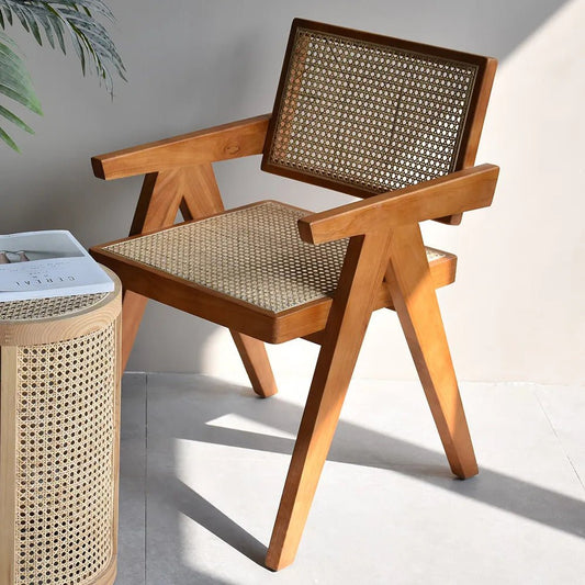 Chaise Paisley en bois de hêtre & cannage – Chaise design