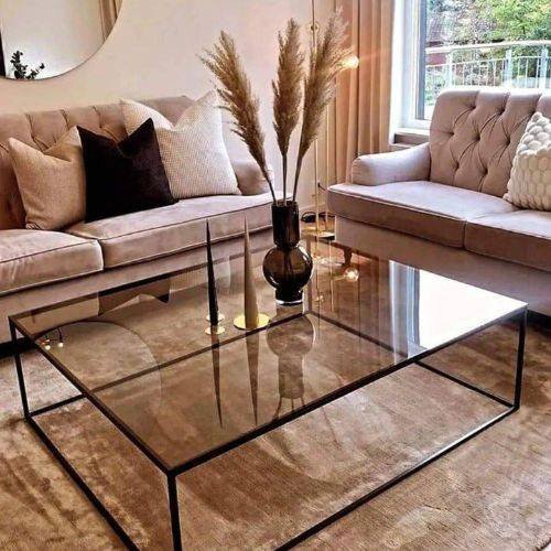 Table basse KALYX | Table basse moderne en métal et marbre | Ryo Design