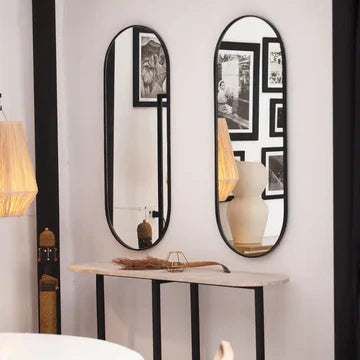 Miroir Mural Ovale Compact | Miroir Design 100x40 | Ryo Design