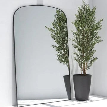 Grand Miroir XXL Courbé | Miroir Design Noir Grand Format | Ryo Design
