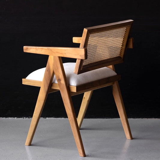 Chaise VELA en cannage naturel – Chaise salle à manger design