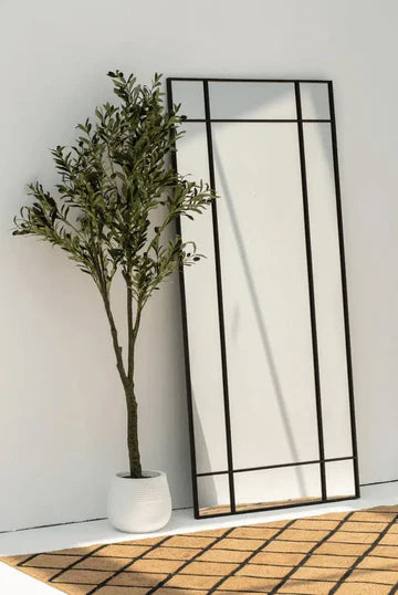 Grand Miroir Noir Rectangulaire | Miroir Design Minimaliste | Ryo Design